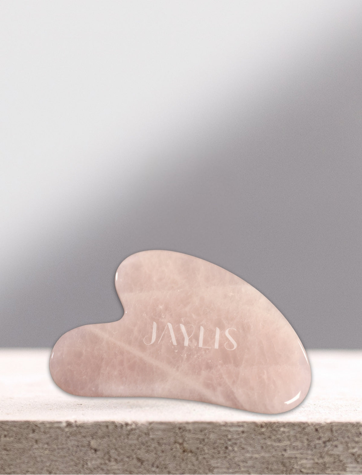 Gua Sha Stein aus Rosenquarz